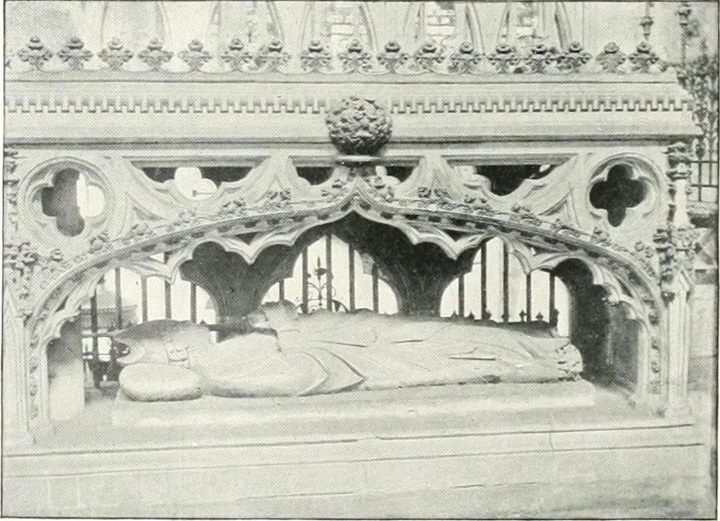 An illustration from The Cathedrals of England and Wales : their history, architecture, and associations ; with a series of Rembrandt plates and many illustrations in the text, 1906, leaf 249