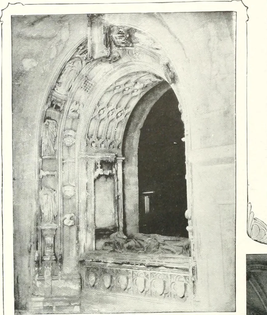 An illustration from The Cathedrals of England and Wales : their history, architecture, and associations ; with a series of Rembrandt plates and many illustrations in the text, 1906, leaf 25