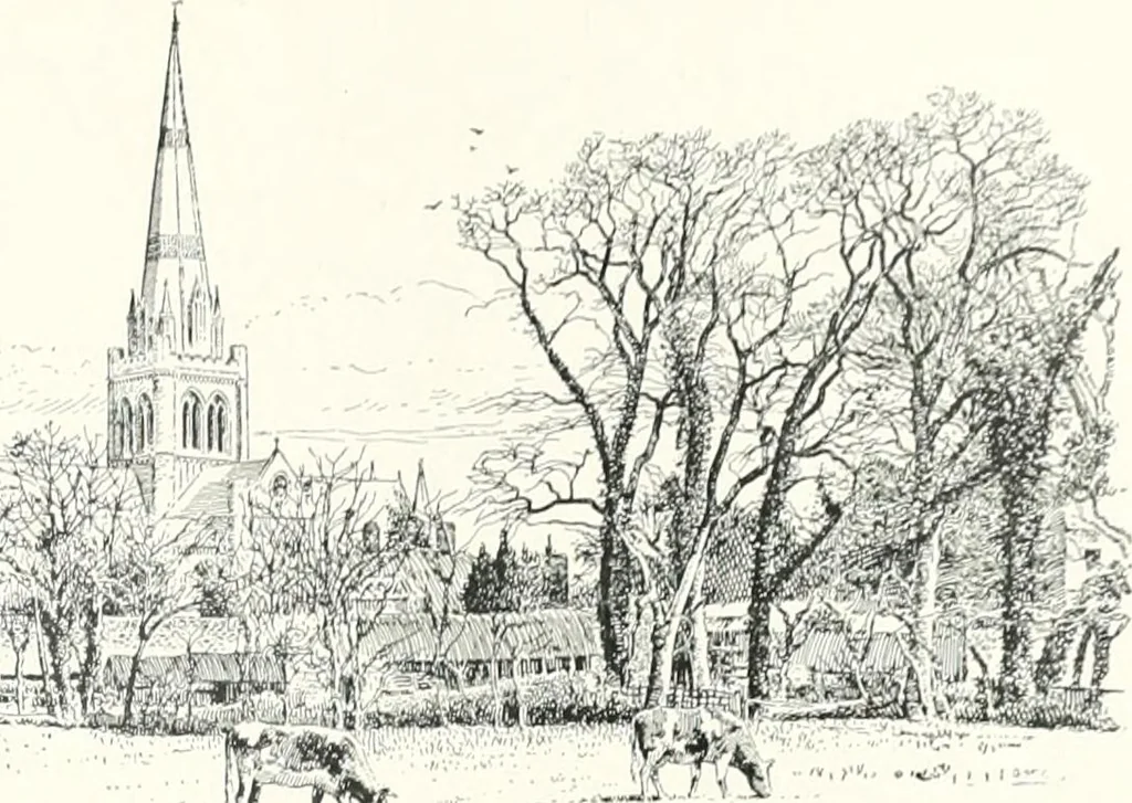 An illustration from The Cathedrals of England and Wales : their history, architecture, and associations ; with a series of Rembrandt plates and many illustrations in the text, 1906, leaf 250