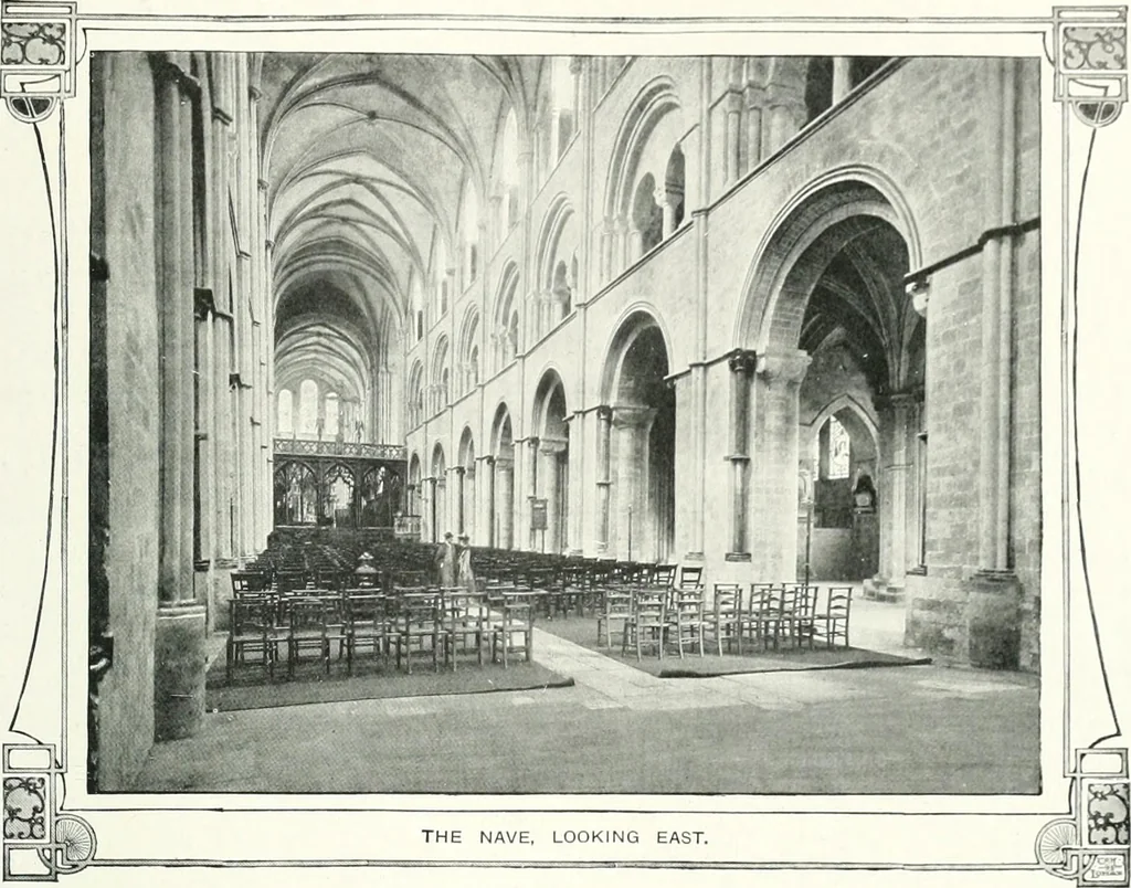 An illustration from The Cathedrals of England and Wales : their history, architecture, and associations ; with a series of Rembrandt plates and many illustrations in the text, 1906, leaf 254