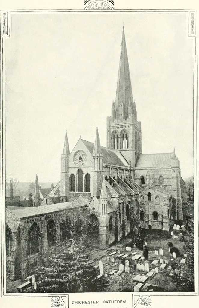An illustration from The Cathedrals of England and Wales : their history, architecture, and associations ; with a series of Rembrandt plates and many illustrations in the text, 1906, leaf 258