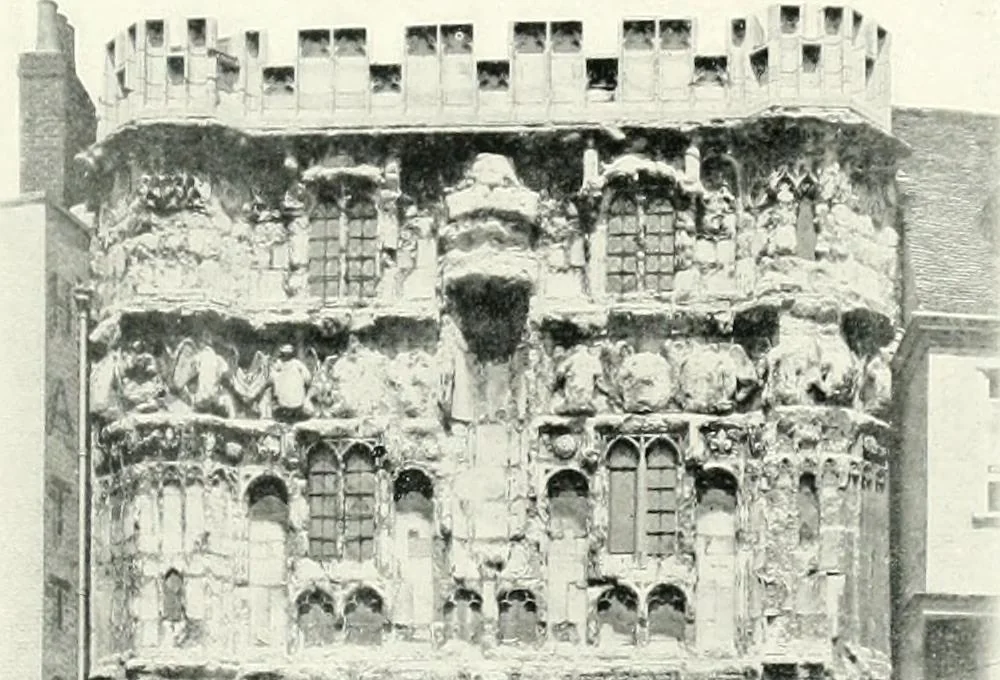 An illustration from The Cathedrals of England and Wales : their history, architecture, and associations ; with a series of Rembrandt plates and many illustrations in the text, 1906, leaf 26