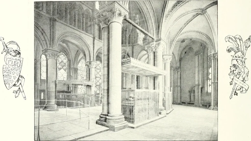 An illustration from The Cathedrals of England and Wales : their history, architecture, and associations ; with a series of Rembrandt plates and many illustrations in the text, 1906, leaf 27