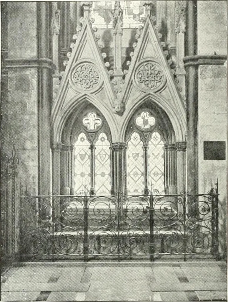An illustration from The Cathedrals of England and Wales : their history, architecture, and associations ; with a series of Rembrandt plates and many illustrations in the text, 1906, leaf 271