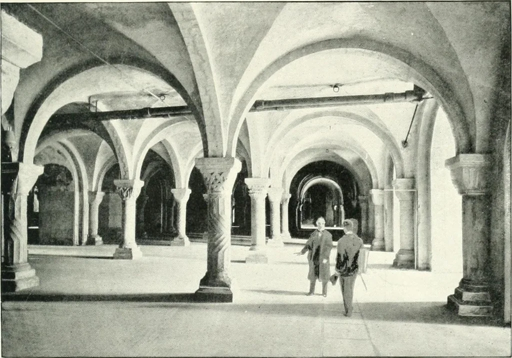 An illustration from The Cathedrals of England and Wales : their history, architecture, and associations ; with a series of Rembrandt plates and many illustrations in the text, 1906, leaf 30