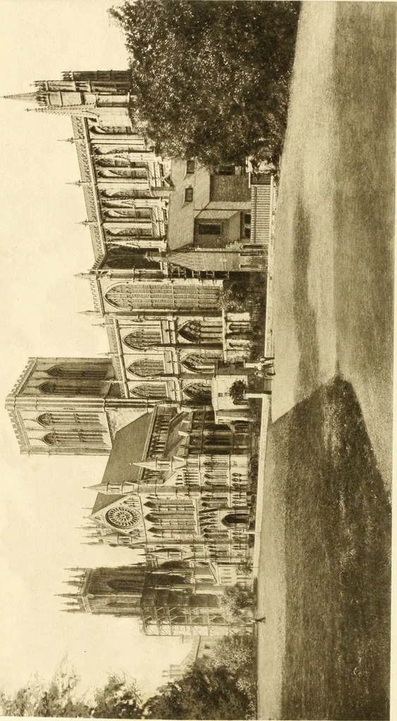 An illustration from The Cathedrals of England and Wales : their history, architecture, and associations ; with a series of Rembrandt plates and many illustrations in the text, 1906, leaf 37