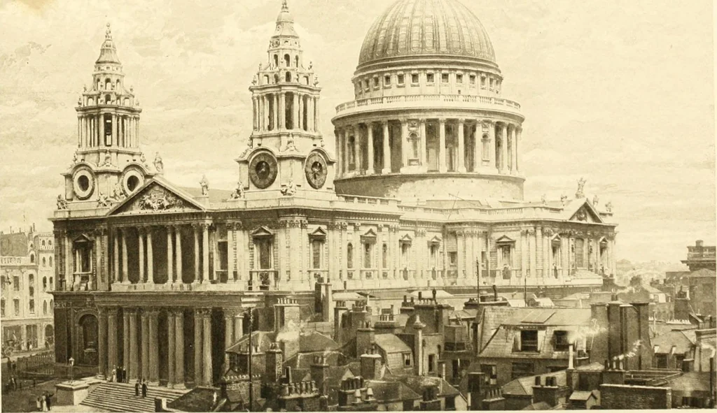 An illustration from The Cathedrals of England and Wales : their history, architecture, and associations ; with a series of Rembrandt plates and many illustrations in the text, 1906, leaf 61