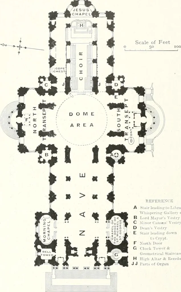 An illustration from The Cathedrals of England and Wales : their history, architecture, and associations ; with a series of Rembrandt plates and many illustrations in the text, 1906, leaf 63