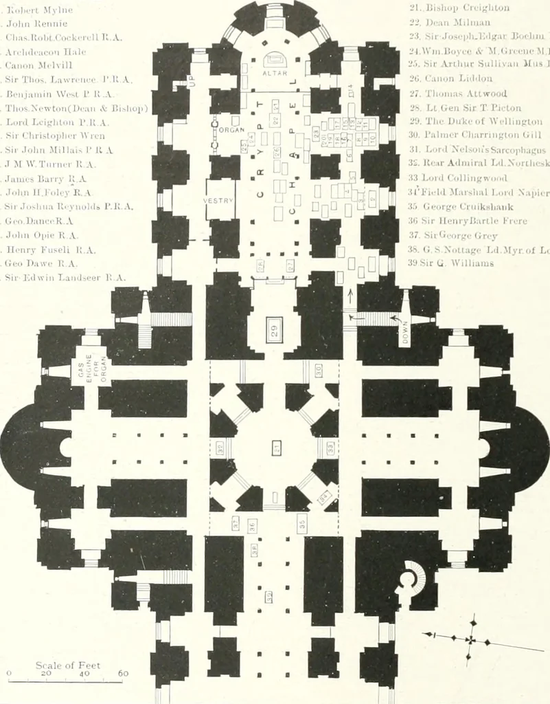 An illustration from The Cathedrals of England and Wales : their history, architecture, and associations ; with a series of Rembrandt plates and many illustrations in the text, 1906, leaf 67
