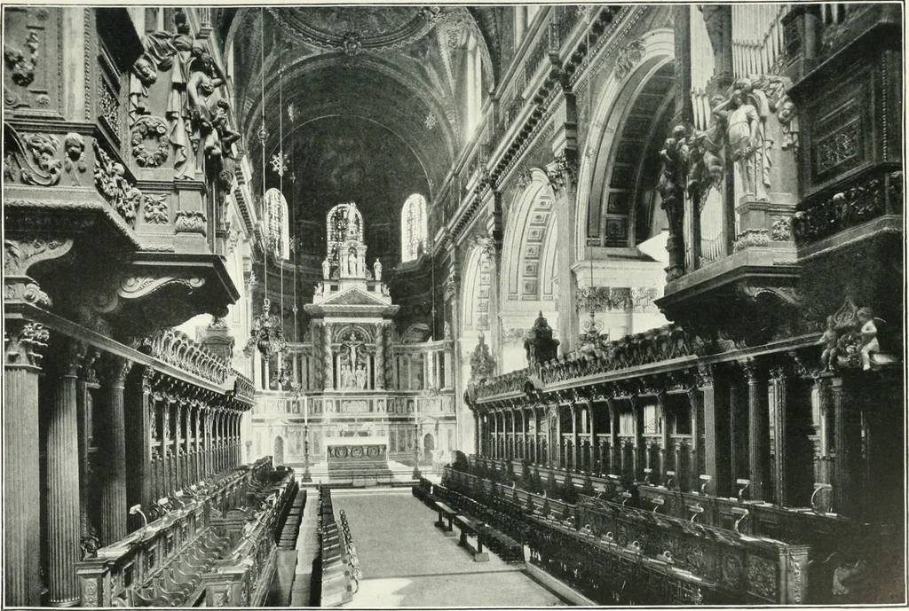 An illustration from The Cathedrals of England and Wales : their history, architecture, and associations ; with a series of Rembrandt plates and many illustrations in the text, 1906, leaf 68