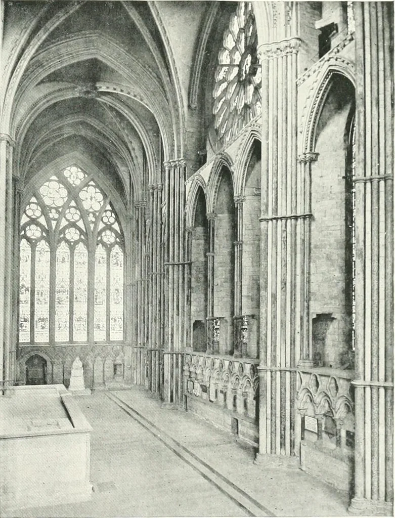 An illustration from The Cathedrals of England and Wales : their history, architecture, and associations ; with a series of Rembrandt plates and many illustrations in the text, 1906, leaf 90