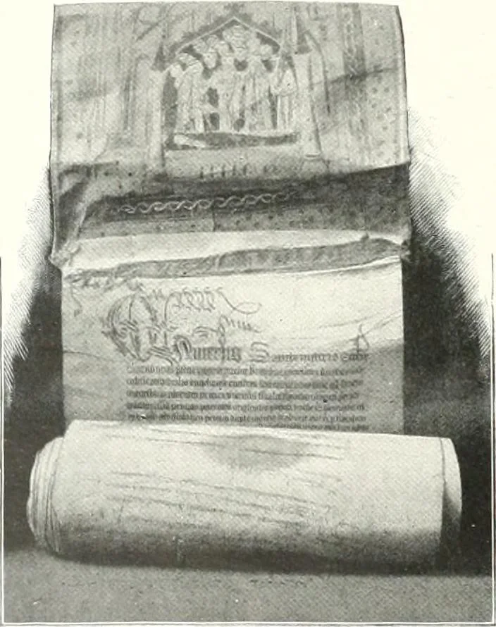 An illustration from The Cathedrals of England and Wales : their history, architecture, and associations ; with a series of Rembrandt plates and many illustrations in the text, 1906, leaf 93