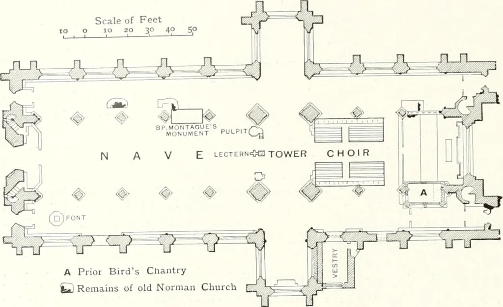An illustration from The Cathedrals of England and Wales : their history, architecture, and associations ; with a series of Rembrandt plates and many illustrations in the text, 1906, leaf 105