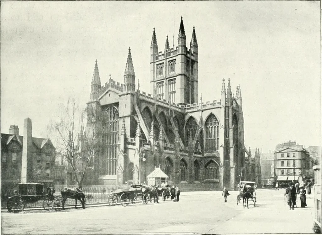 An illustration from The Cathedrals of England and Wales : their history, architecture, and associations ; with a series of Rembrandt plates and many illustrations in the text, 1906, leaf 108