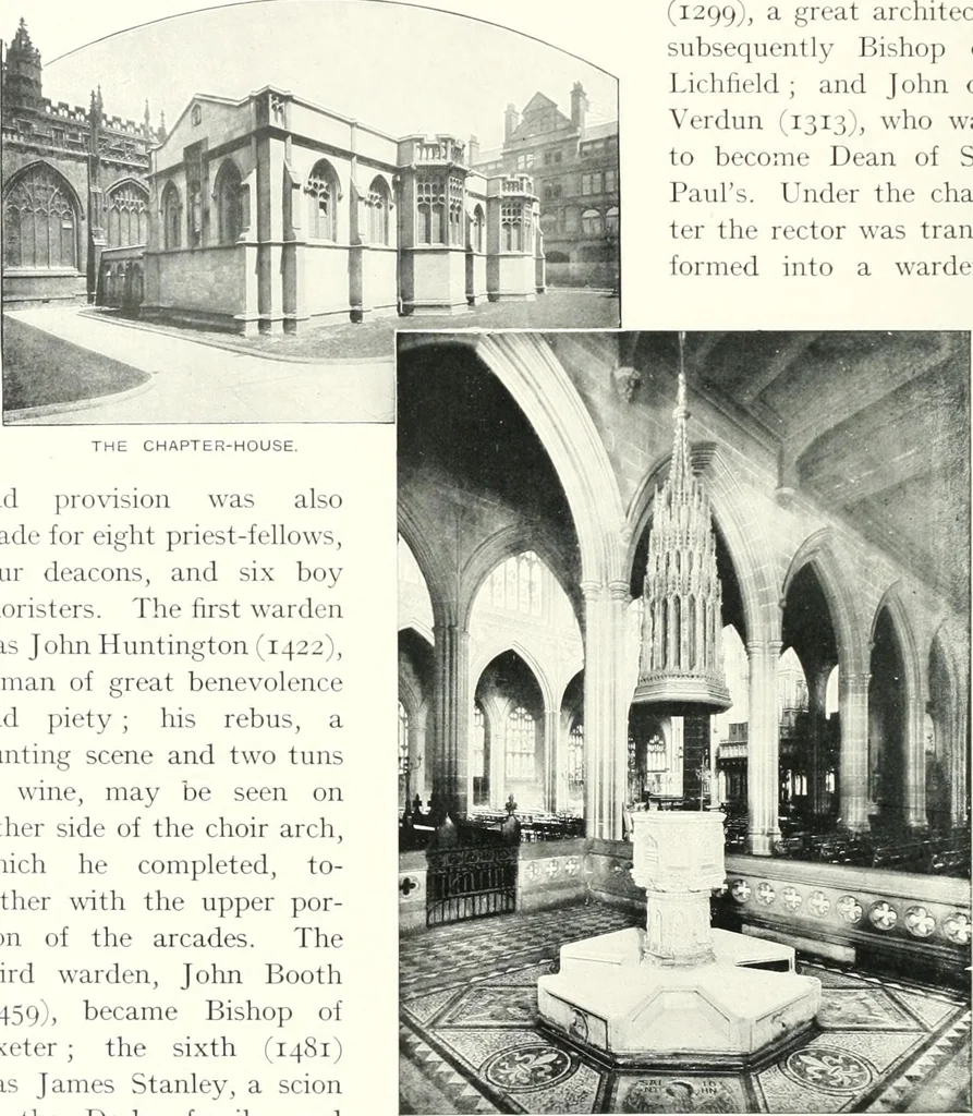 An illustration from The Cathedrals of England and Wales : their history, architecture, and associations ; with a series of Rembrandt plates and many illustrations in the text, 1906, leaf 149