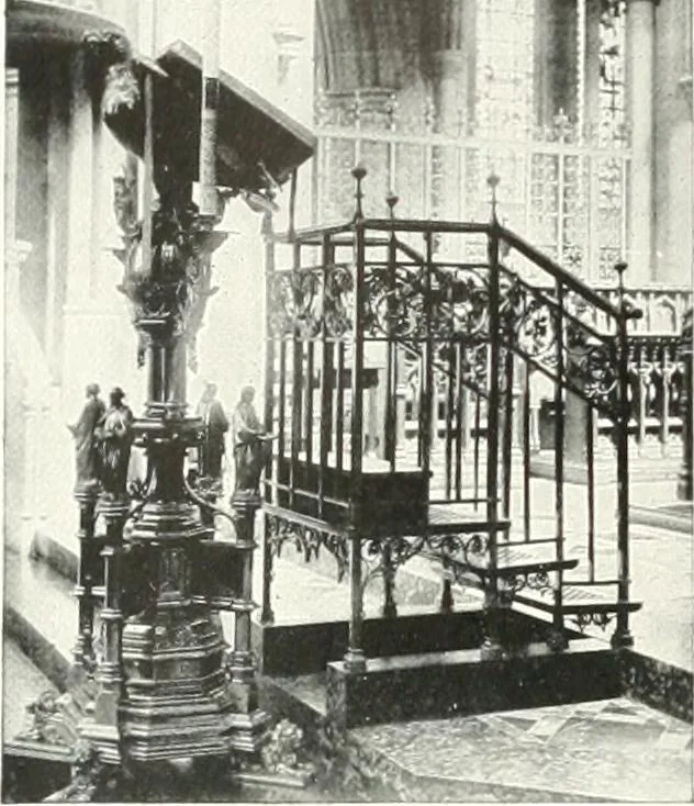 An illustration from The Cathedrals of England and Wales : their history, architecture, and associations ; with a series of Rembrandt plates and many illustrations in the text, 1906, leaf 167