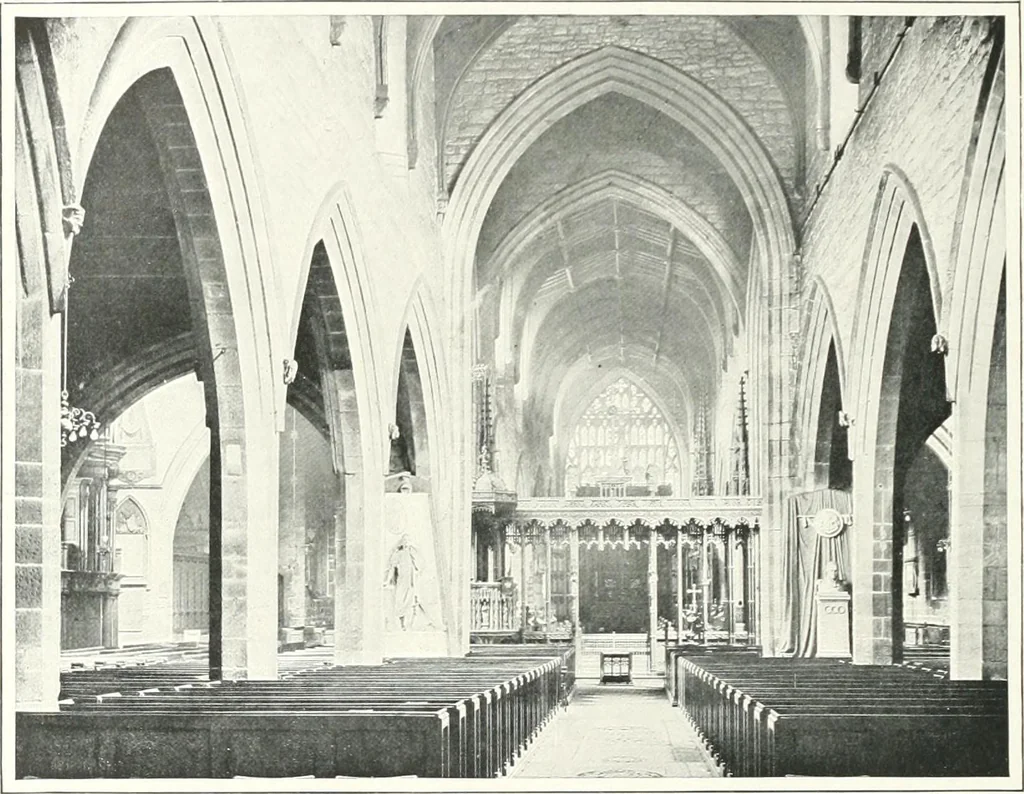 An illustration from The Cathedrals of England and Wales : their history, architecture, and associations ; with a series of Rembrandt plates and many illustrations in the text, 1906, leaf 175