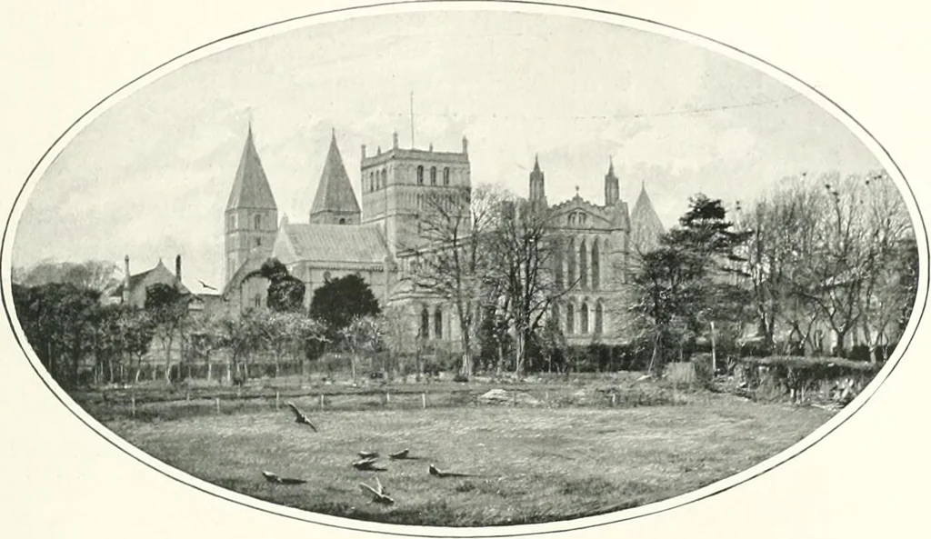 An illustration from The Cathedrals of England and Wales : their history, architecture, and associations ; with a series of Rembrandt plates and many illustrations in the text, 1906, leaf 178