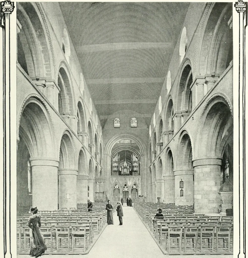An illustration from The Cathedrals of England and Wales : their history, architecture, and associations ; with a series of Rembrandt plates and many illustrations in the text, 1906, leaf 182