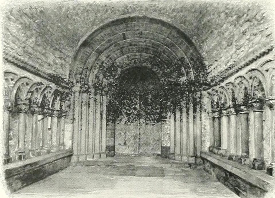 An illustration from The Cathedrals of England and Wales : their history, architecture, and associations ; with a series of Rembrandt plates and many illustrations in the text, 1906, leaf 189
