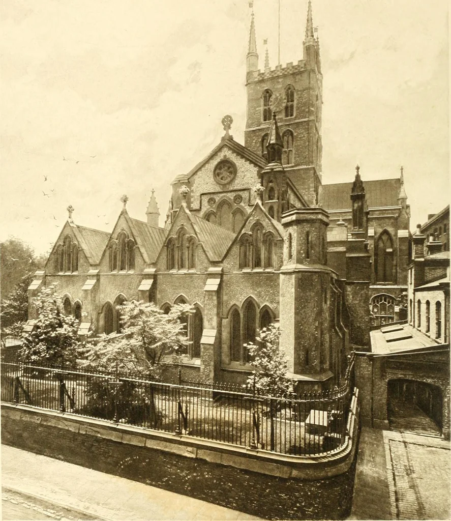 An illustration from The Cathedrals of England and Wales : their history, architecture, and associations ; with a series of Rembrandt plates and many illustrations in the text, 1906, leaf 205