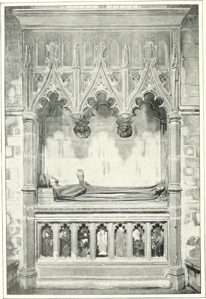 An illustration from The Cathedrals of England and Wales : their history, architecture, and associations ; with a series of Rembrandt plates and many illustrations in the text, 1906, leaf 209