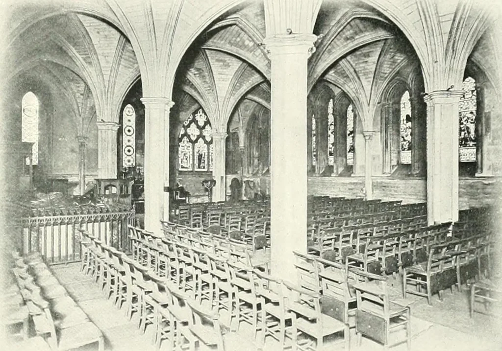 An illustration from The Cathedrals of England and Wales : their history, architecture, and associations ; with a series of Rembrandt plates and many illustrations in the text, 1906, leaf 210