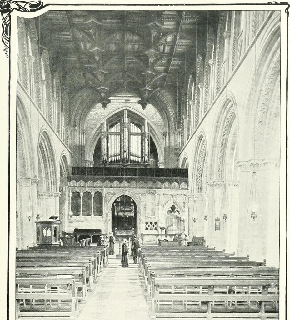 An illustration from The Cathedrals of England and Wales : their history, architecture, and associations ; with a series of Rembrandt plates and many illustrations in the text, 1906, leaf 222
