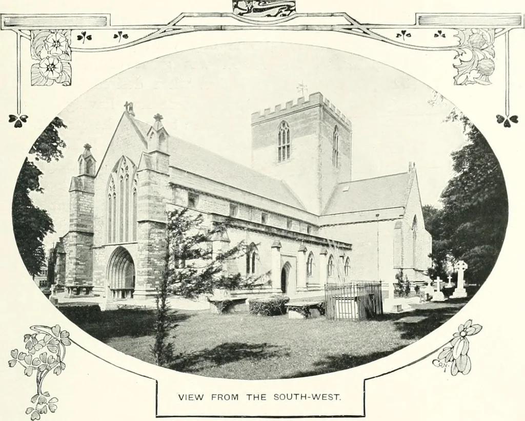 An illustration from The Cathedrals of England and Wales : their history, architecture, and associations ; with a series of Rembrandt plates and many illustrations in the text, 1906, leaf 242