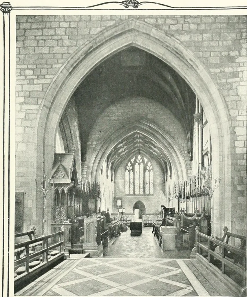 An illustration from The Cathedrals of England and Wales : their history, architecture, and associations ; with a series of Rembrandt plates and many illustrations in the text, 1906, leaf 246