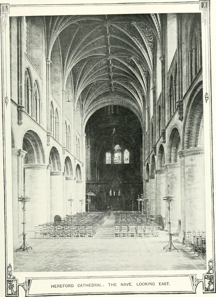 An illustration from The Cathedrals of England and Wales : their history, architecture, and associations ; with a series of Rembrandt plates and many illustrations in the text, 1906, leaf 38