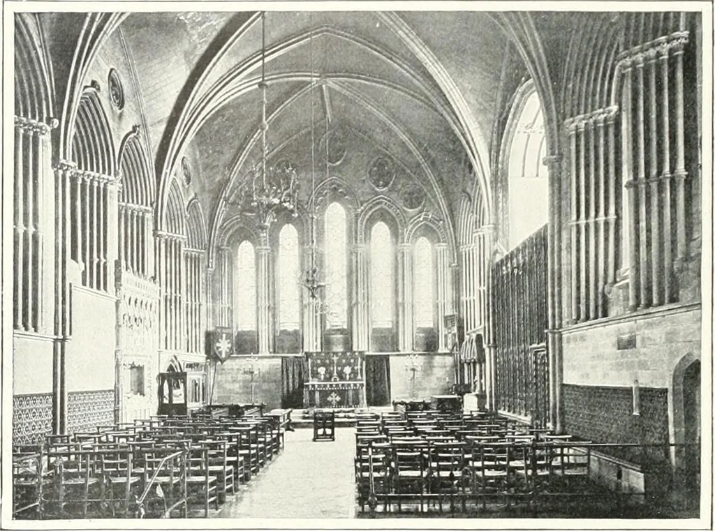 An illustration from The Cathedrals of England and Wales : their history, architecture, and associations ; with a series of Rembrandt plates and many illustrations in the text, 1906, leaf 39