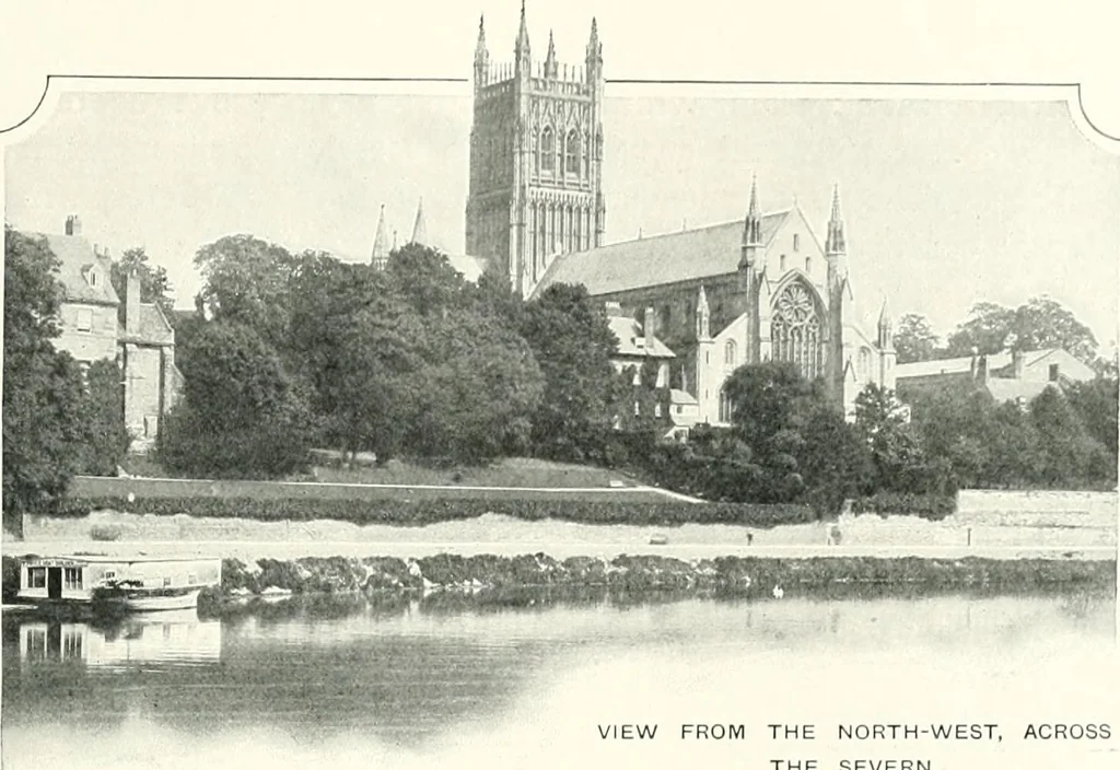 An illustration from The Cathedrals of England and Wales : their history, architecture, and associations ; with a series of Rembrandt plates and many illustrations in the text, 1906, leaf 44