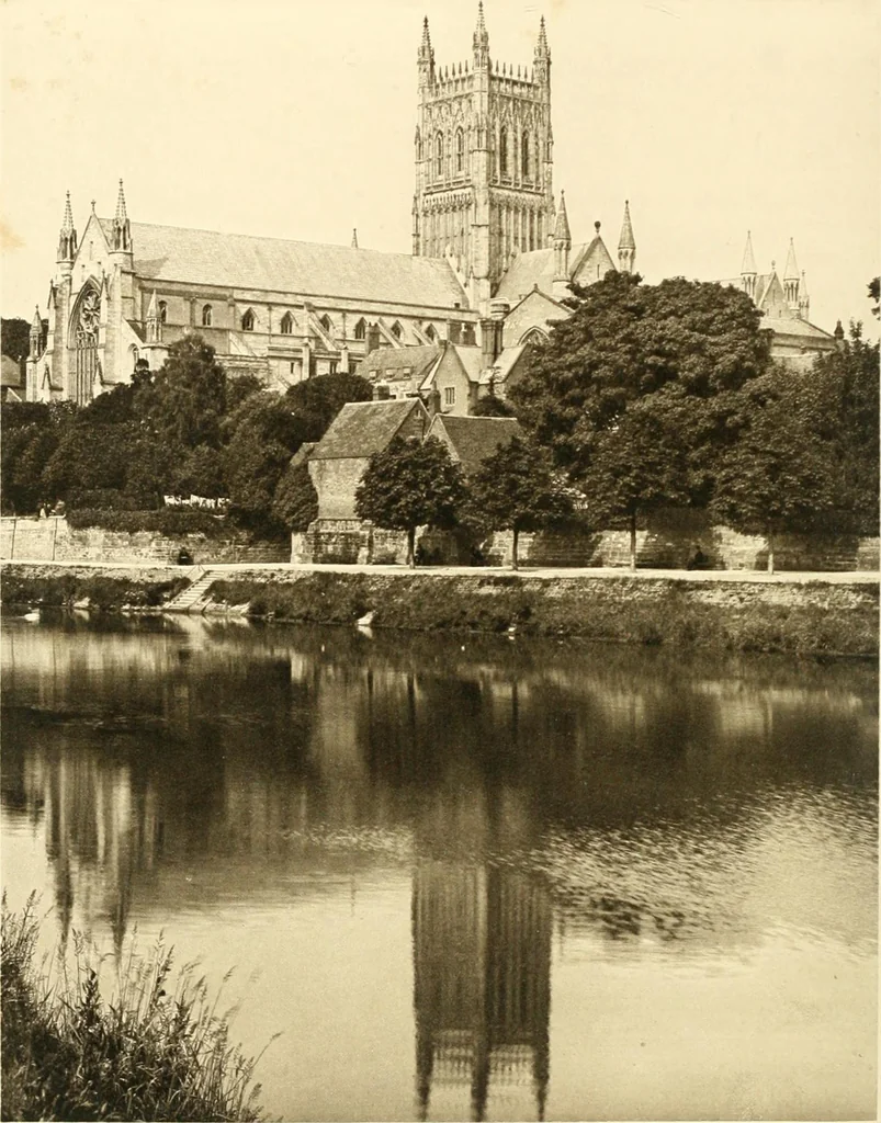 An illustration from The Cathedrals of England and Wales : their history, architecture, and associations ; with a series of Rembrandt plates and many illustrations in the text, 1906, leaf 47