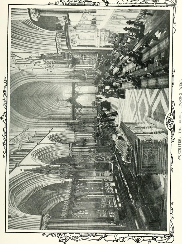 An illustration from The Cathedrals of England and Wales : their history, architecture, and associations ; with a series of Rembrandt plates and many illustrations in the text, 1906, leaf 52