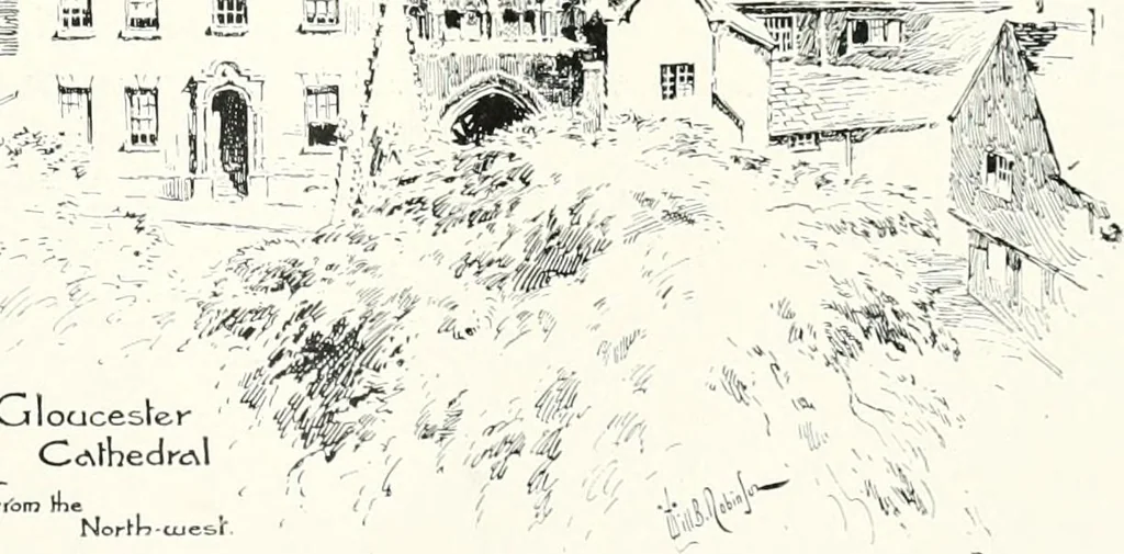 An illustration from The Cathedrals of England and Wales : their history, architecture, and associations ; with a series of Rembrandt plates and many illustrations in the text, 1906, leaf 60