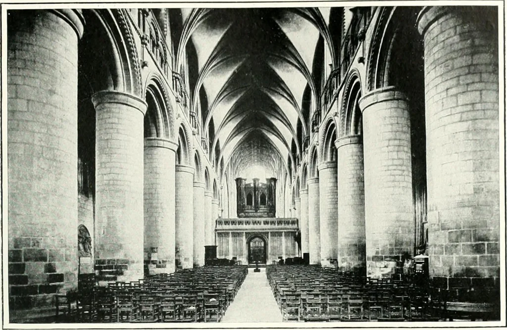 An illustration from The Cathedrals of England and Wales : their history, architecture, and associations ; with a series of Rembrandt plates and many illustrations in the text, 1906, leaf 66