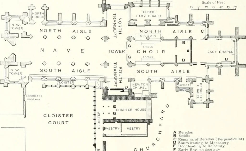 An illustration from The Cathedrals of England and Wales : their history, architecture, and associations ; with a series of Rembrandt plates and many illustrations in the text, 1906, leaf 79