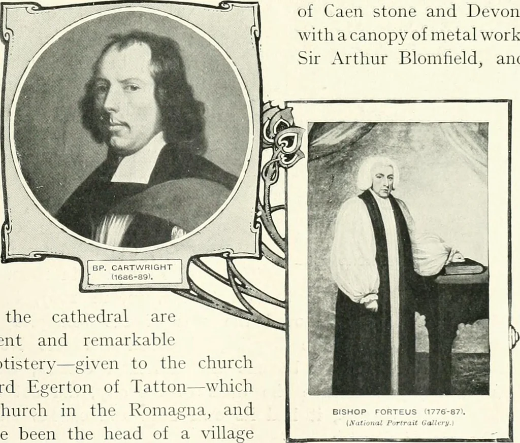 An illustration from The Cathedrals of England and Wales : their history, architecture, and associations ; with a series of Rembrandt plates and many illustrations in the text, 1906, leaf 92