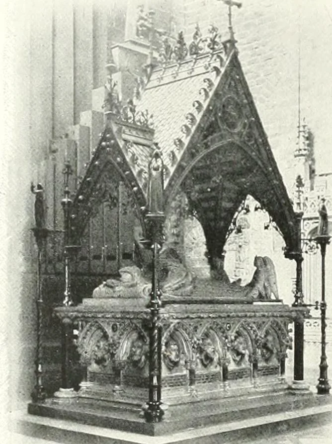 An illustration from The Cathedrals of England and Wales : their history, architecture, and associations ; with a series of Rembrandt plates and many illustrations in the text, 1906, leaf 93