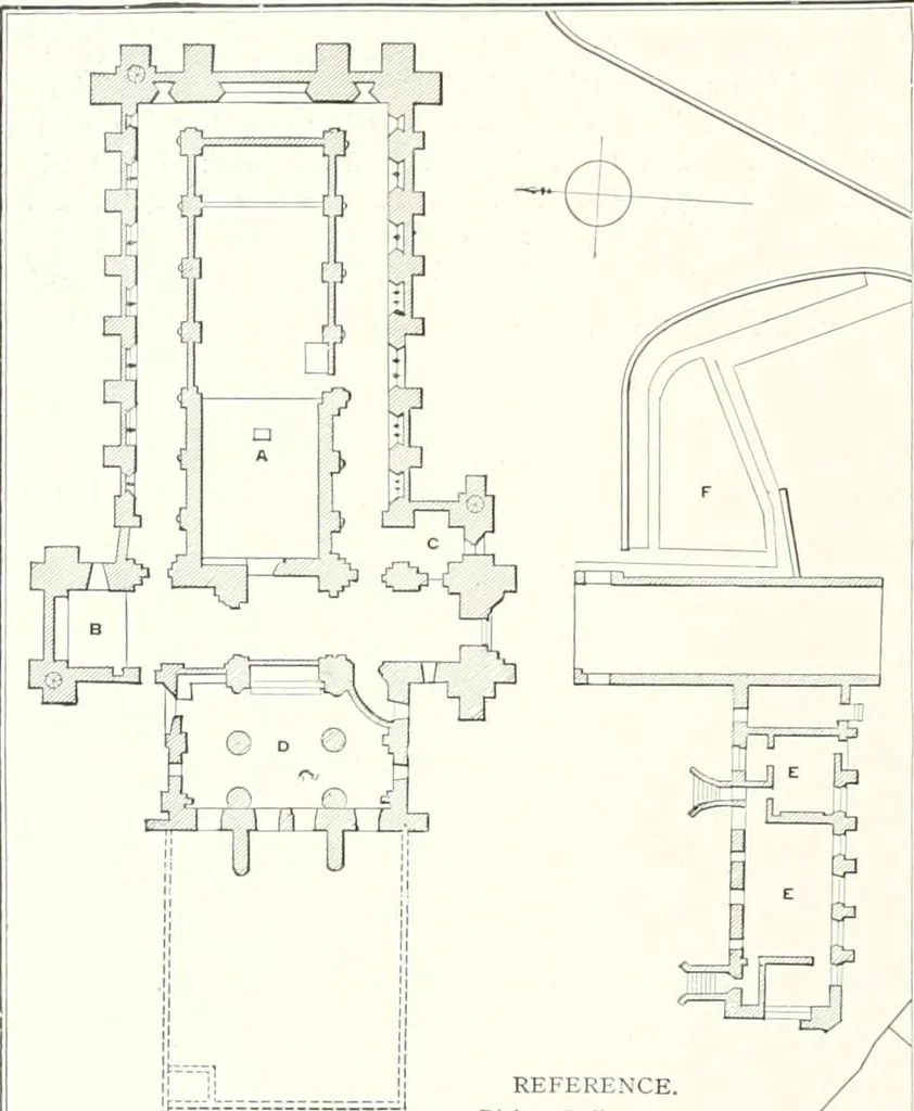 An illustration from The Cathedrals of England and Wales : their history, architecture, and associations ; with a series of Rembrandt plates and many illustrations in the text, 1906, leaf 95