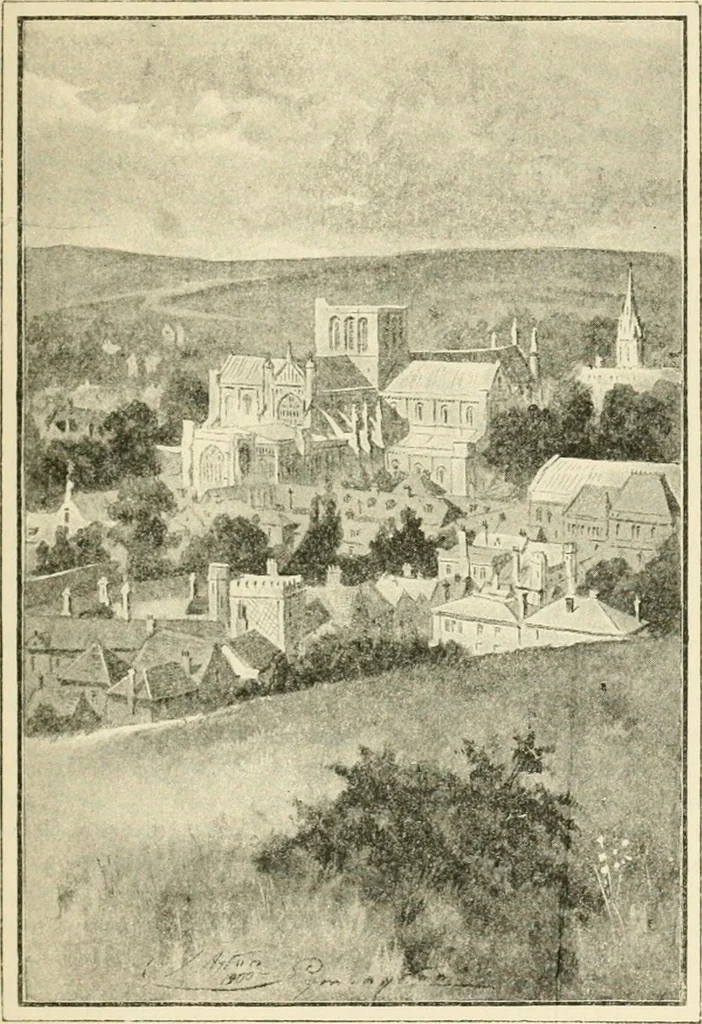 An illustration from The cathedrals of Great Britain, their history and architecture, 1902, leaf 104