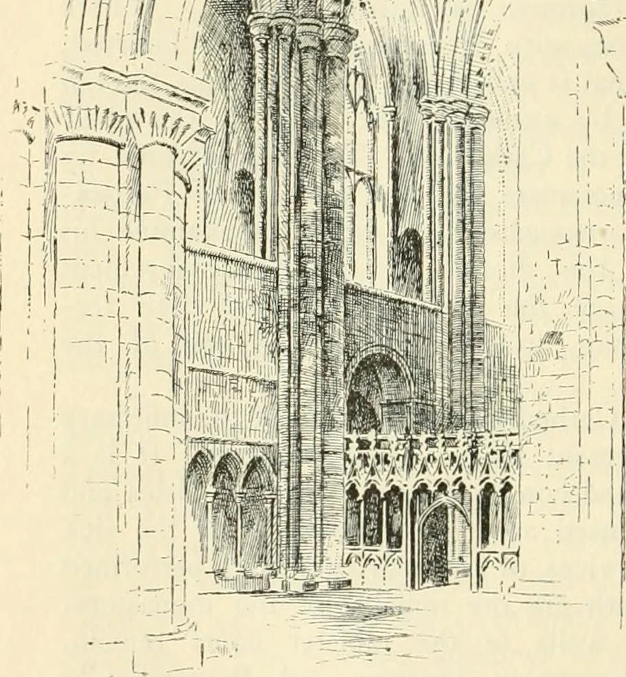 An illustration from The cathedrals of Great Britain, their history and architecture, 1902, leaf 385