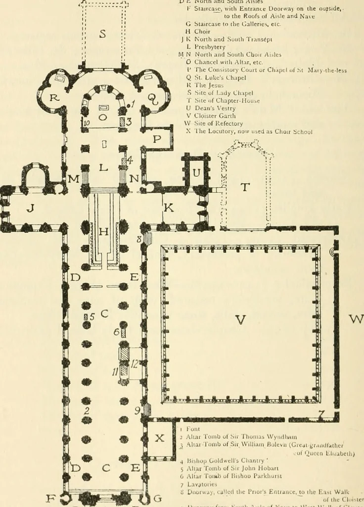An illustration from The cathedrals of Great Britain, their history and architecture, 1902, leaf 423