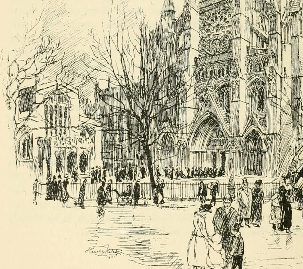 An illustration from The cathedrals of Great Britain, their history and architecture, 1902, leaf 55