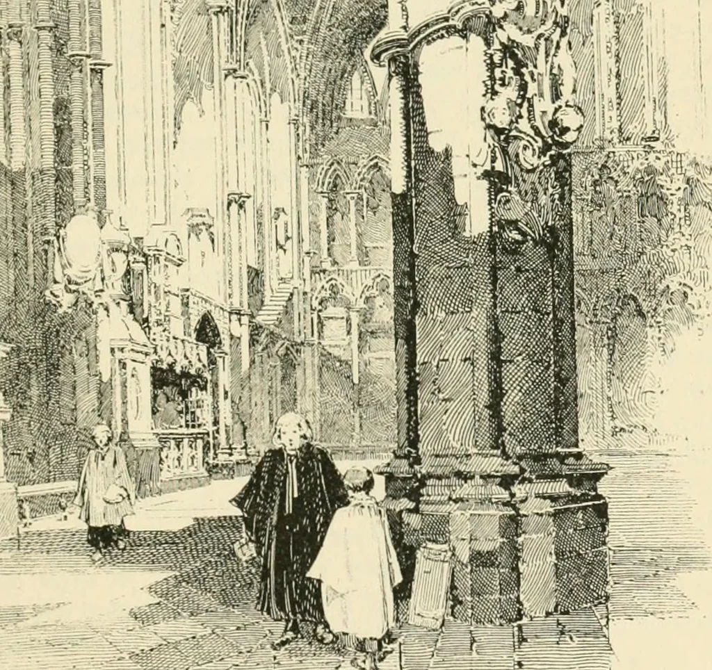 An illustration from The cathedrals of Great Britain, their history and architecture, 1902, leaf 58