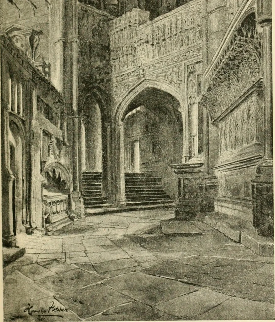 An illustration from The cathedrals of Great Britain, their history and architecture, 1902, leaf 66