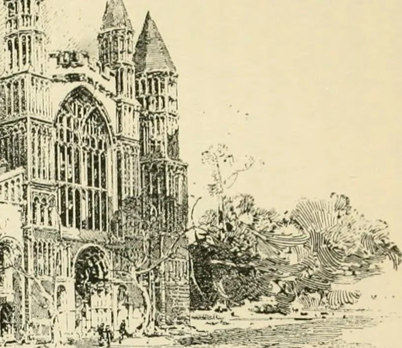 An illustration from The cathedrals of Great Britain, their history and architecture, 1902, leaf 74