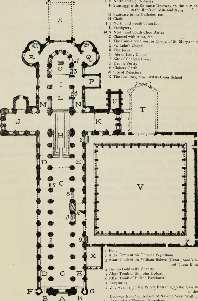 An illustration from The cathedrals of Great Britain, their history and architecture;, 1904, leaf 429