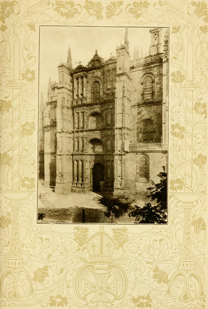 An illustration from The cathedrals of northern Spain, their history and their architecture; together with much of interest concerning the bishops, rulers and other personages identified with them, 1906, leaf 394
